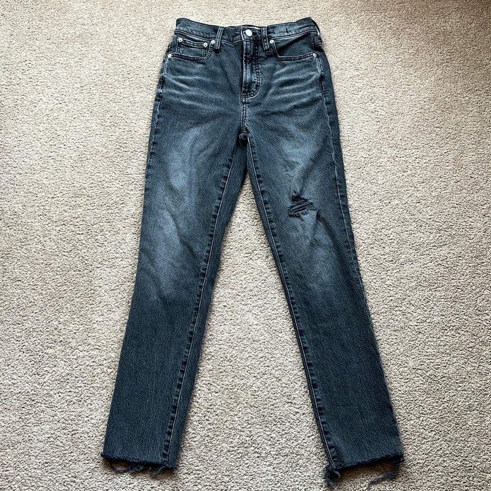 Madewell The Perfect Vintage High Rise Black Wash Jeans - Tall